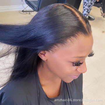 Full Hd Lace Frontal Closure Wigs for black women Pre Plucked Raw Indian Virgin Cuticle Aligned Human Hair 13X4 Lace Front Wig